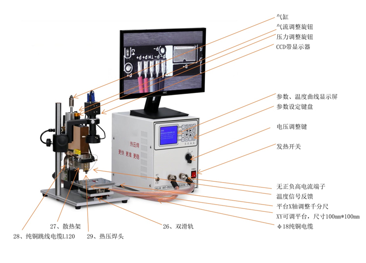 H2000D精密脈沖熱壓焊接自動機(jī)